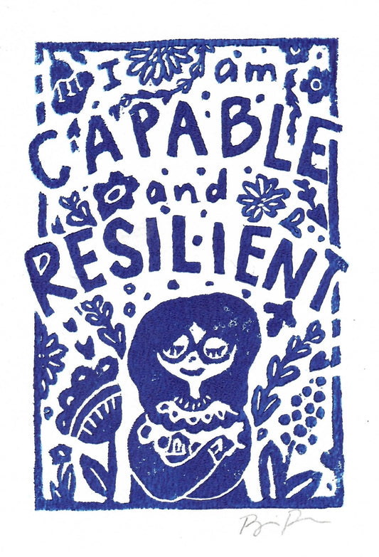 Capable and Resilient Block Print