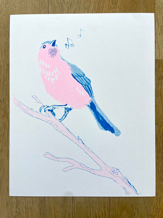 Birdy Riso Print