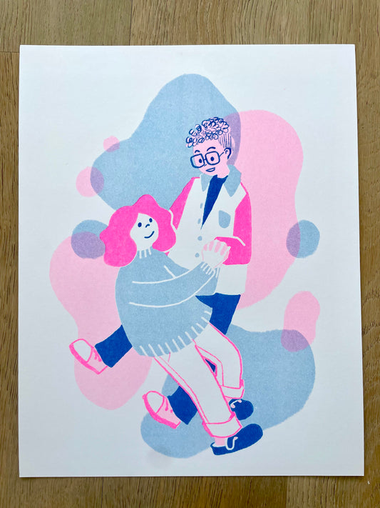 Floating Riso Print