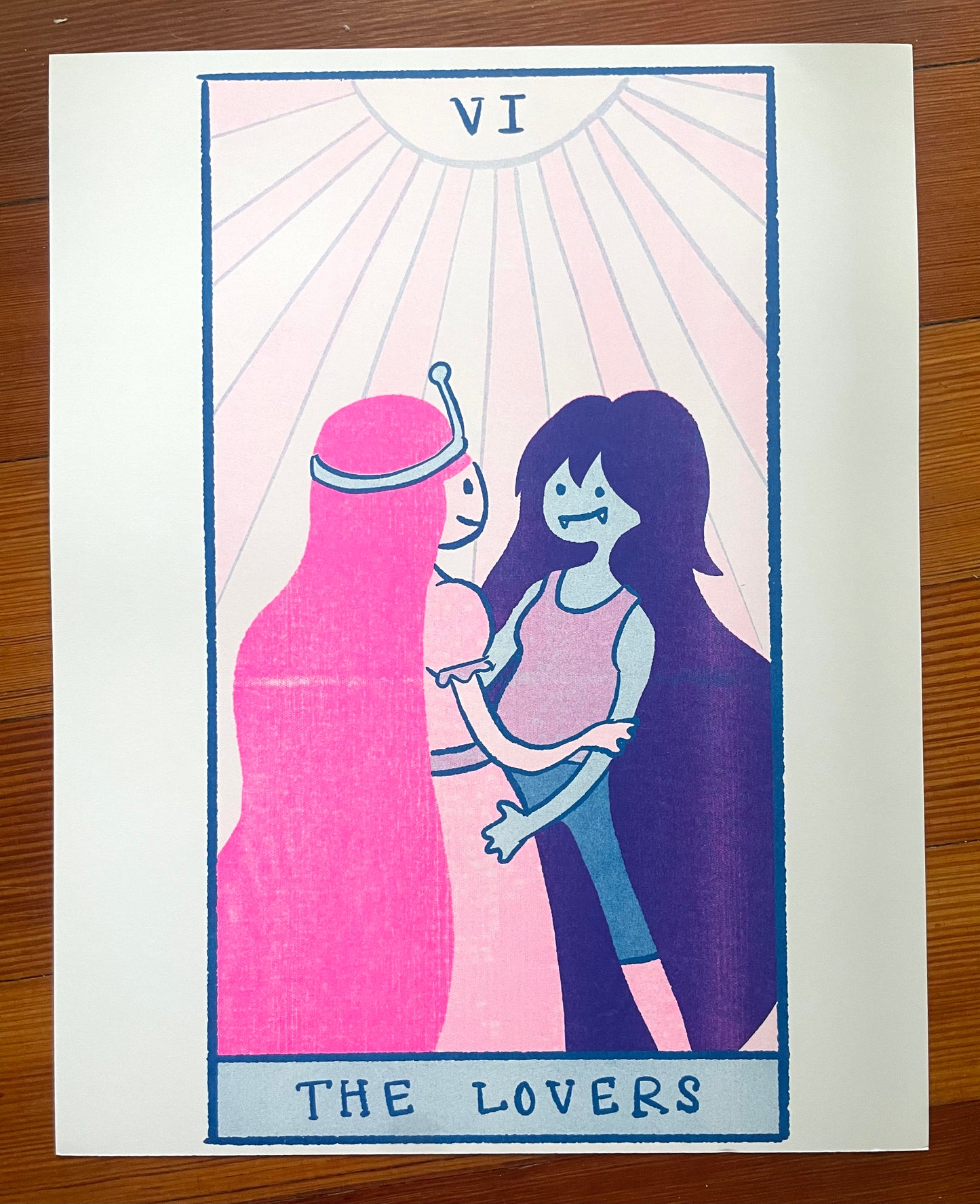 The Lovers Riso Print