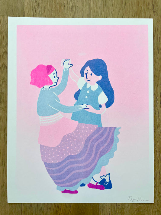 Dancing Riso Print